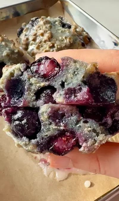Healthy Sugar-Free Blueberry Fritters