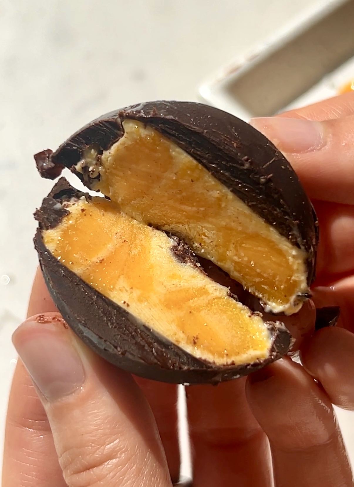 No-Bake Mango Yogurt Chocolate Bites - healthy dessert recipe