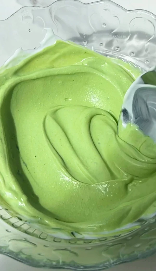 Step 2: Pitted medjool dates opened up ready to be stuffed with matcha cheesecake filling