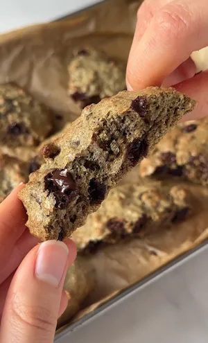 Soft pepita and pecan cookies with chocolate chips